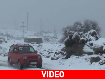 Ανώγεια: Η όμορφη όψη του χιονιά!